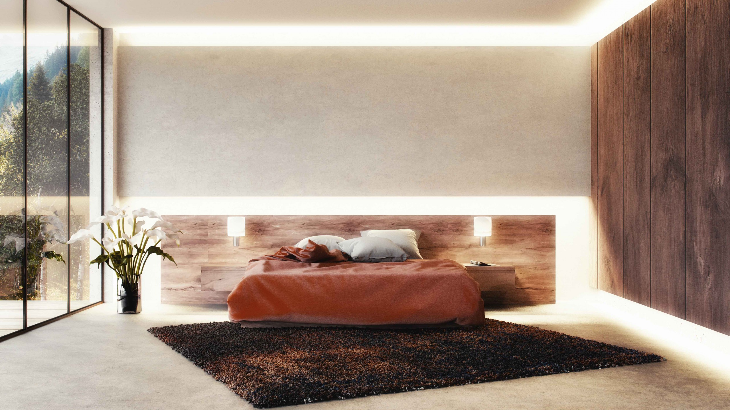 Licht Effekt Decken Leuchten Wohn Schlaf Raum Beleuchtung Flur Dielen Lampe Holz
